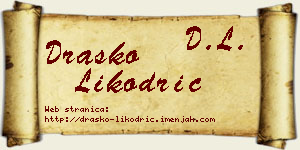 Draško Likodrić vizit kartica